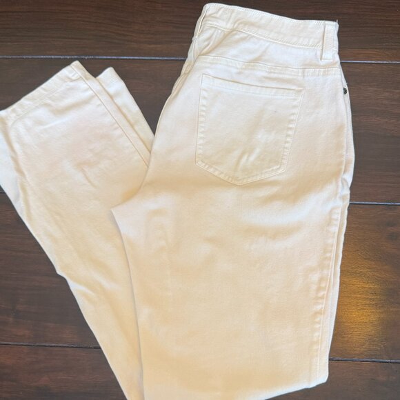 Chico's Pull-On Slim Bootcut Jeggings, Cream, Size 6 (Chicos 0.5) - Picture 1 of 8